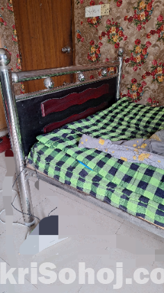 Semidouble bed with mattress